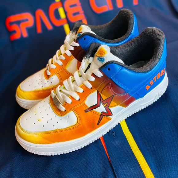 Nike Custom Astros Size 7.5 - Picture 3 of 4